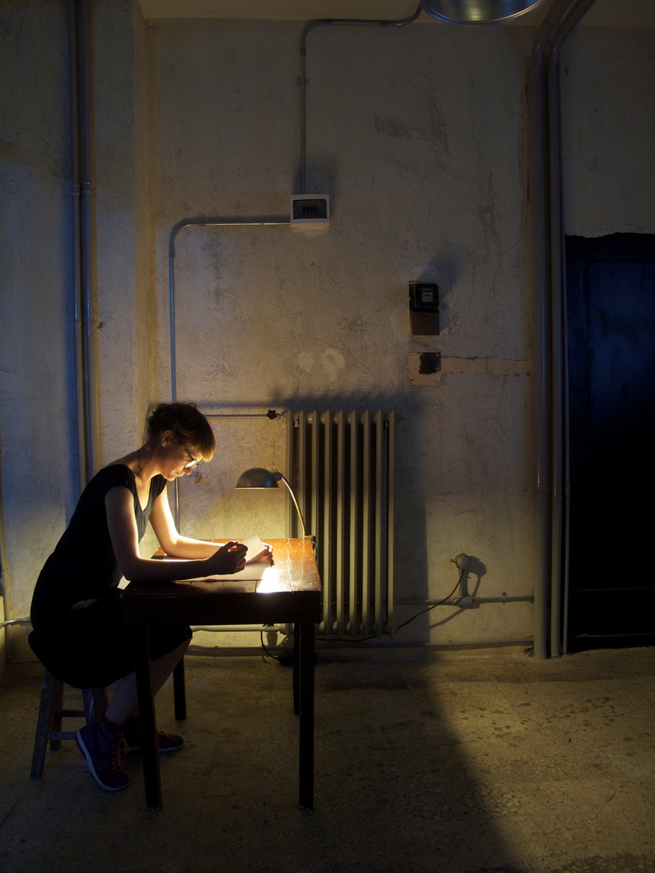 Photo of woman at a desk